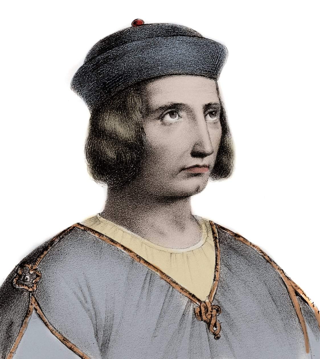 Humbert III, greve af Savoyen - Humbert III af Savoyen (Humbert III af Maurienne) den salige 1136-1189 - gravering af Unknown artist