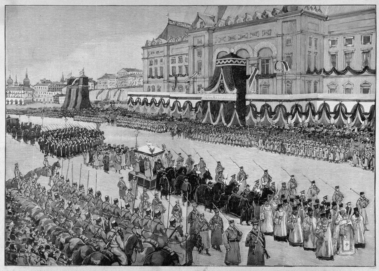 Illustration, der viser zar Alexander III