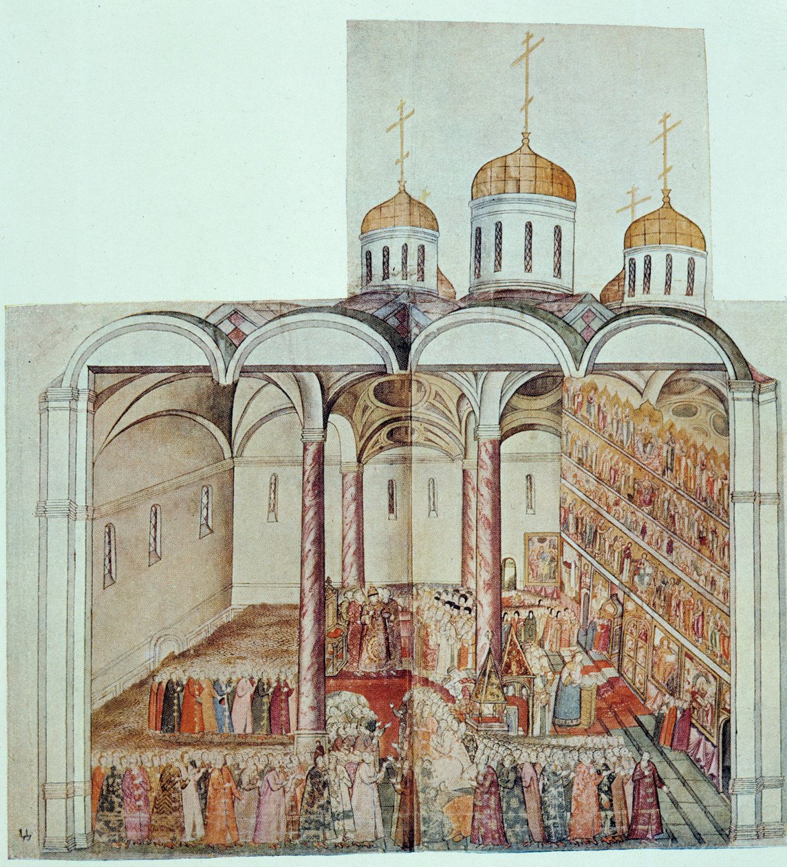 Induktion af Michael III, Ruslands zar (Mikhael Romanov af Unknown artist