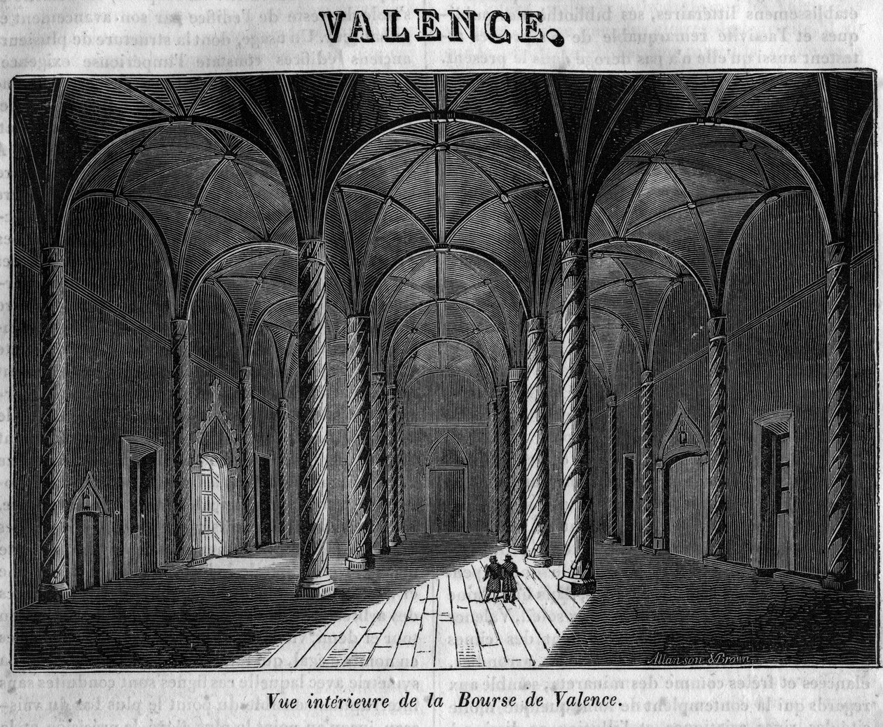 Indvendigt billede af Valencia-børsen i det 19. århundrede. af Unknown artist