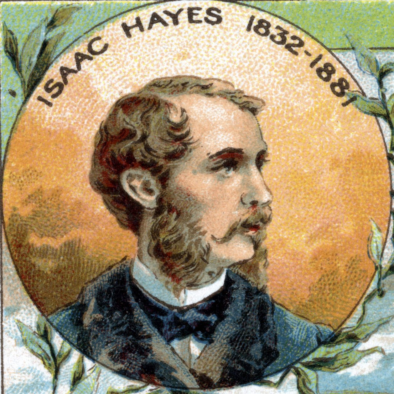 Isaac Israel Hayes (1832-1881) læge og opdagelsesrejsende på det arktiske kontinent af Unknown artist