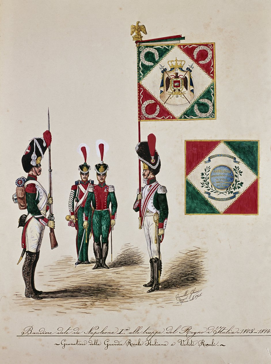 Italiensk hærflag på Napoleon I
