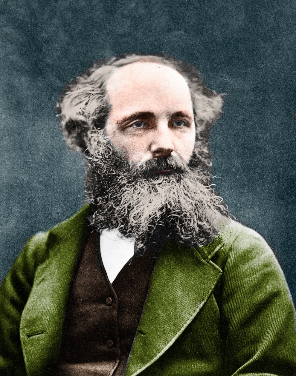 JAMES CLERK MAXWELL (1831-1879). skotsk fysiker. omkring 1875. af Unknown artist