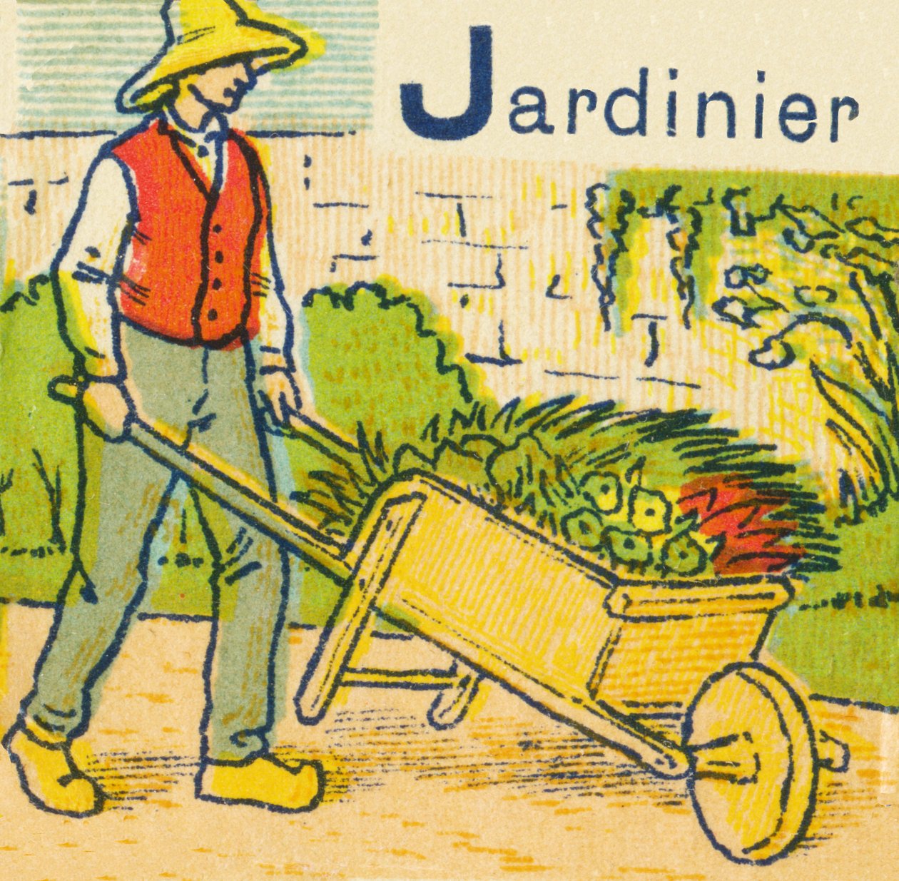 J som gartner af Unknown artist