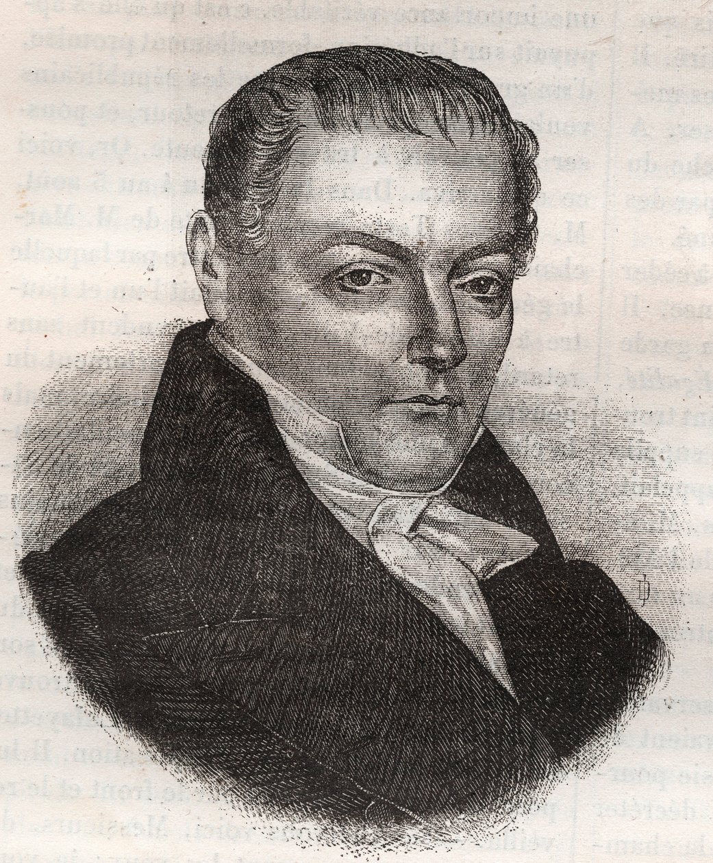 Jacques Francois Nicolas Bavoux 1774-1848 magistrat og politiker - af Unknown artist