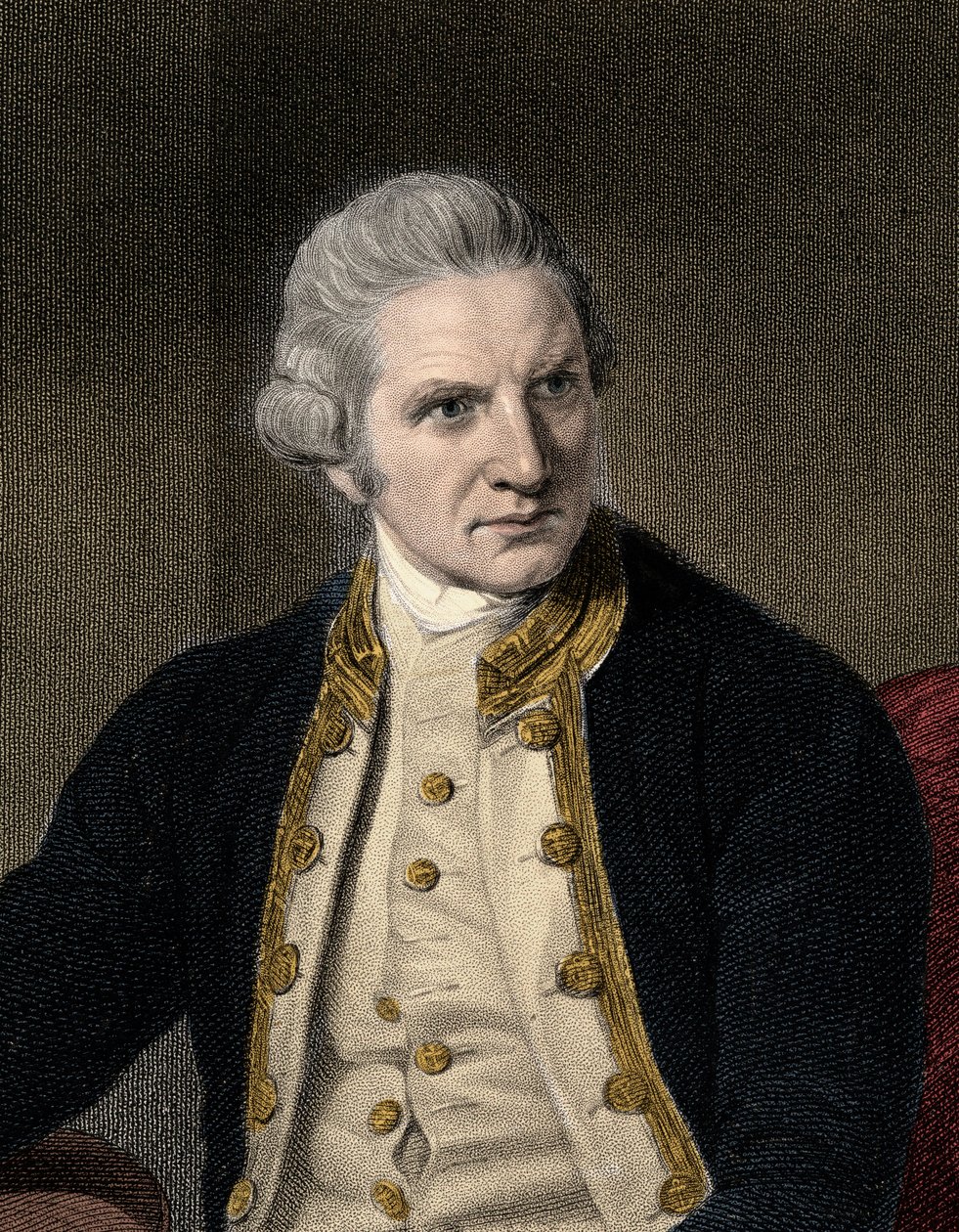 James Cook 1728-1779 - stik - 1800-tallet af Unknown artist