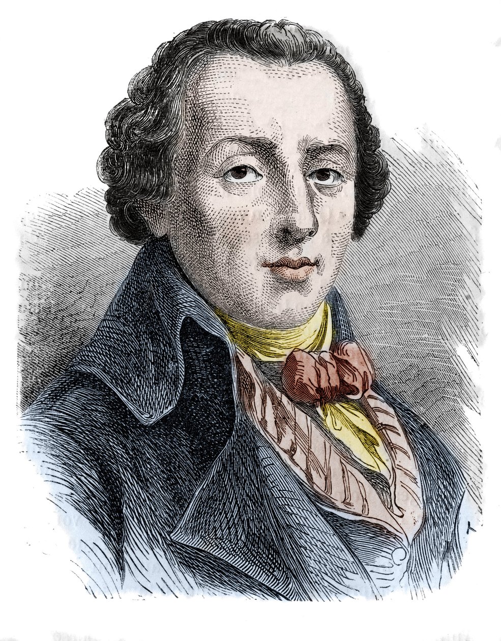 Jean-Antoine (Jean Antoine) Roucher (1745-1794), fransk digter. af Unknown artist