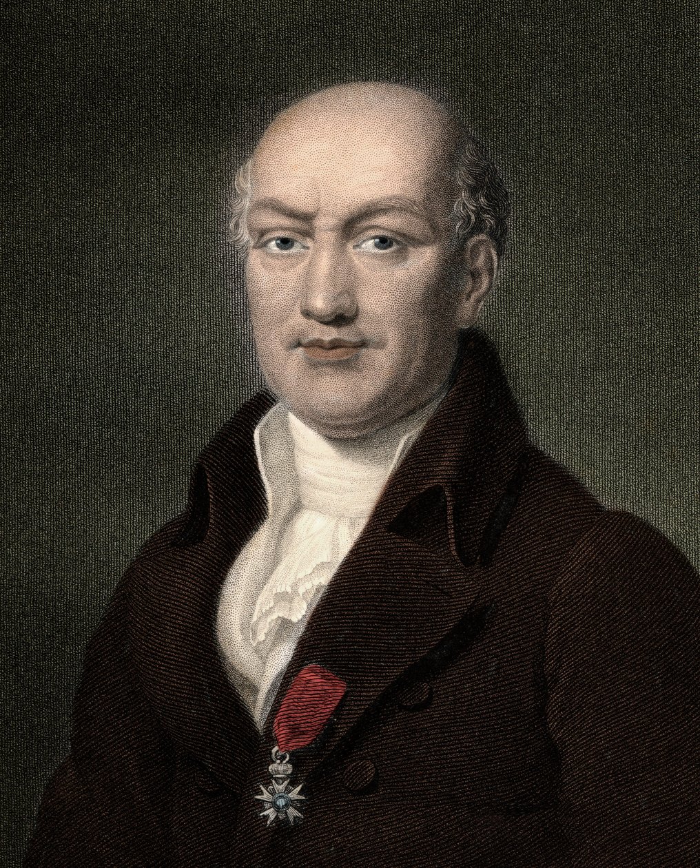 Jean Baptiste (Jean-Baptiste) Joseph Delambre 1749-1822 - gravering - 1800-tallet af Unknown artist