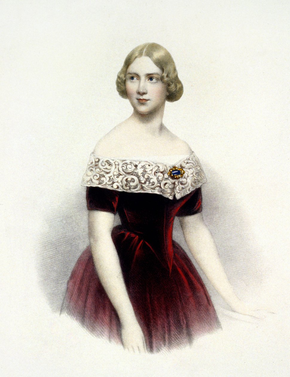 Jenny Lind (1820-1887), svensk sangerinde i 1847 af Unknown artist