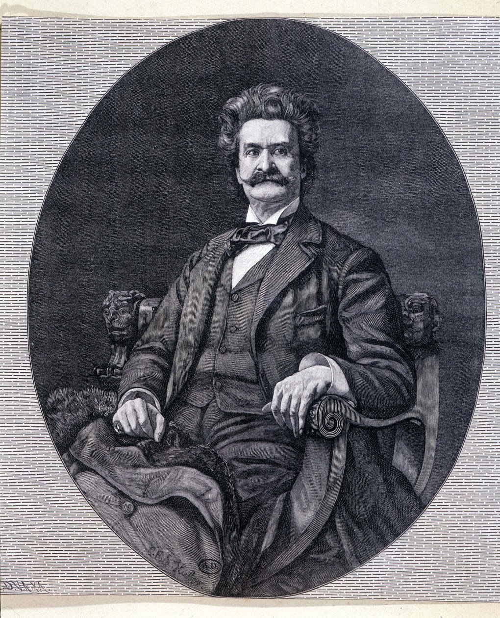 Johann II Strauss Jr. (1825-1899), østrigsk musiker. af Unknown artist