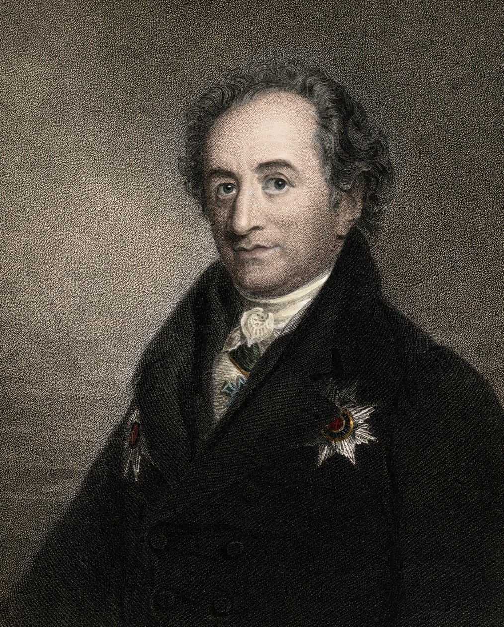 Johann Wolfgang af Goethe 1749-1832 - stik - 1800-tallet af Unknown artist