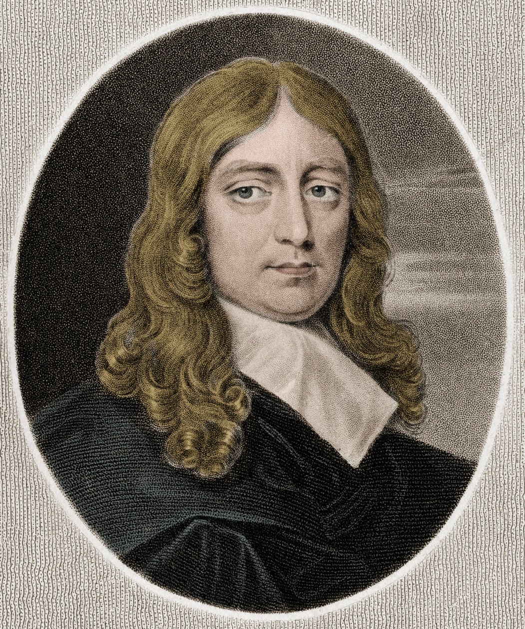 John Milton 1608-1674 - gravering - 1800-tallet af Unknown artist