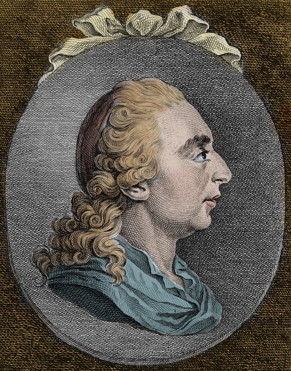 Joseph Freiherr von Sonnenfels (1732-1817) østrigsk og tysk jurist og romanforfatter gravering - Joseph von Sonnenfels østrigsk jurist og forfatter af Unknown artist