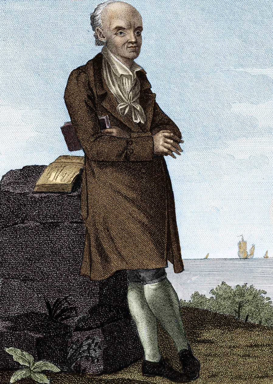 Joseph Jerome Lefrancois de Lalande, fransk astronom (1732-1807). af Unknown artist