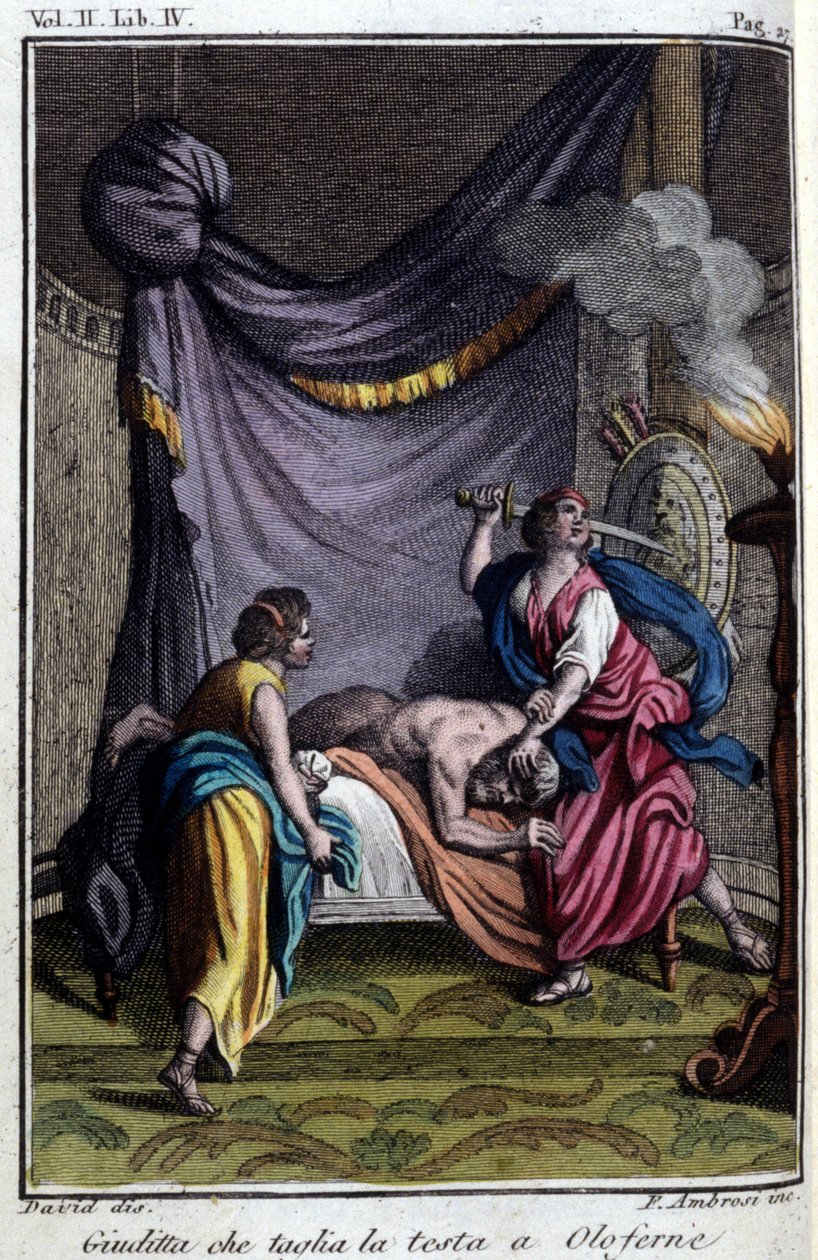 Judith skærer Holofernes hoved af. af Unknown Artist