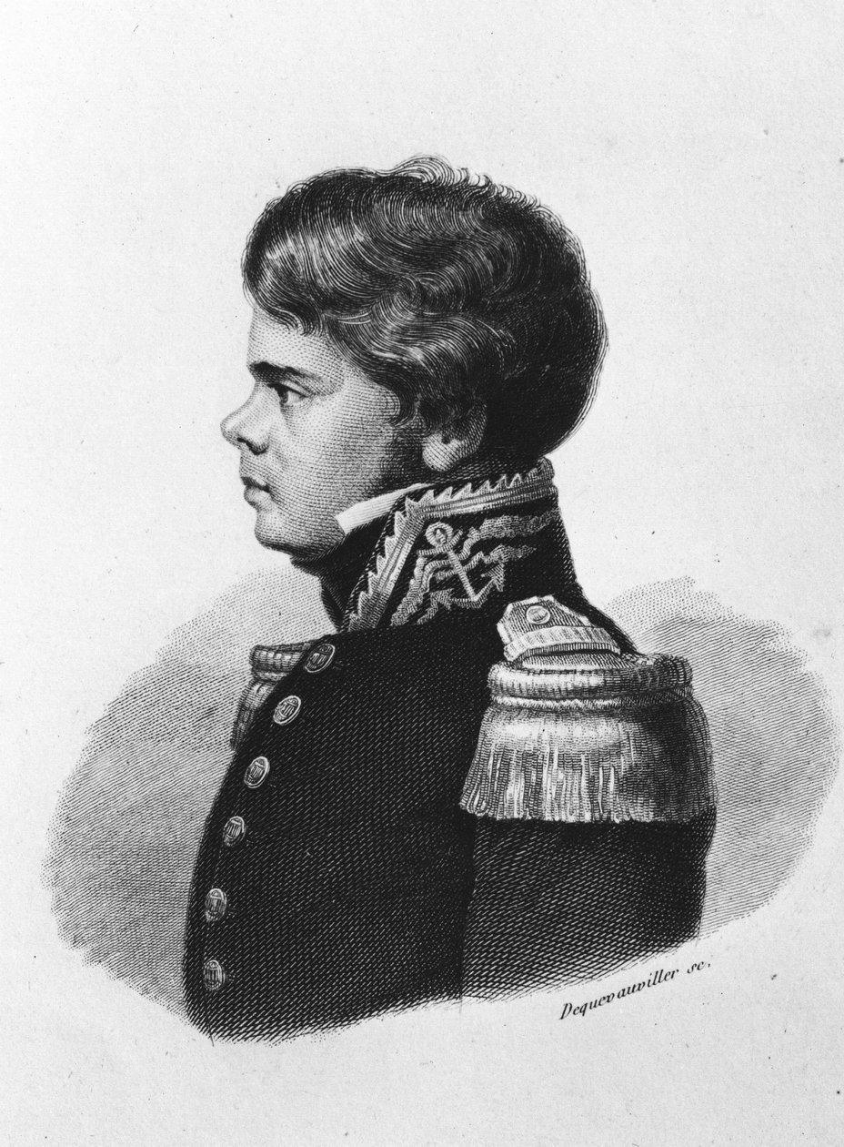 Jules Poret de Blosseville. Fransk opdagelsesrejsende, sømand og geograf. 1802-1833. af Unknown artist