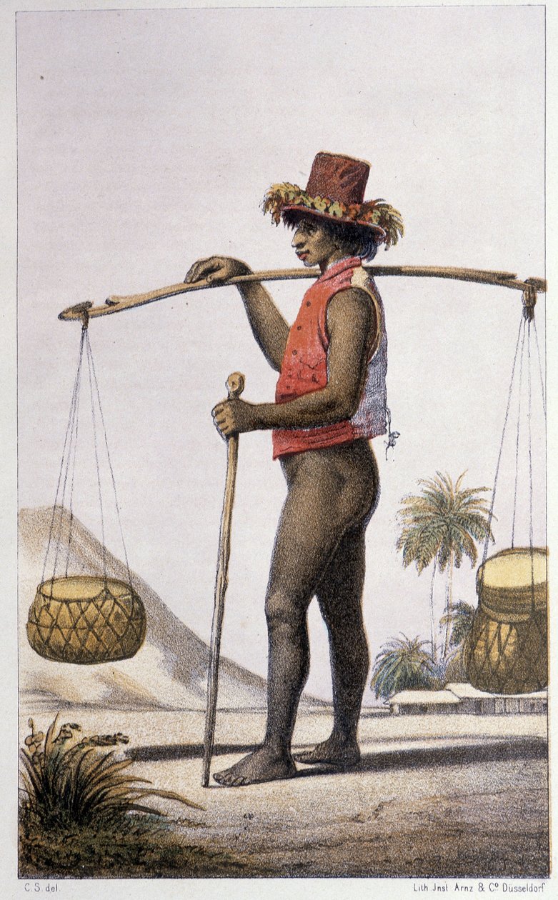 Kanak, Honolulu - i ""Første svenske jordsejlads"" af Skogmand Carl Johan Alfred, red. Stockholm, Adolf Bonnier af Unknown artist