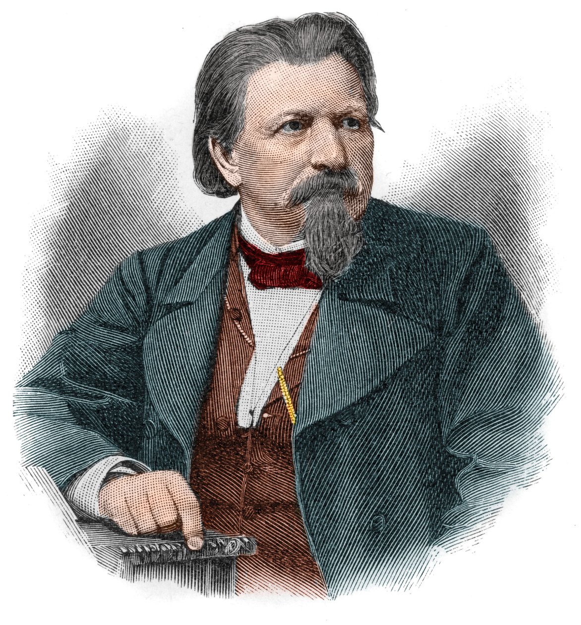 Karl Ferdinand Gutzkow (1811-1878), tysk forfatter, dramatiker og journalist. af Unknown artist