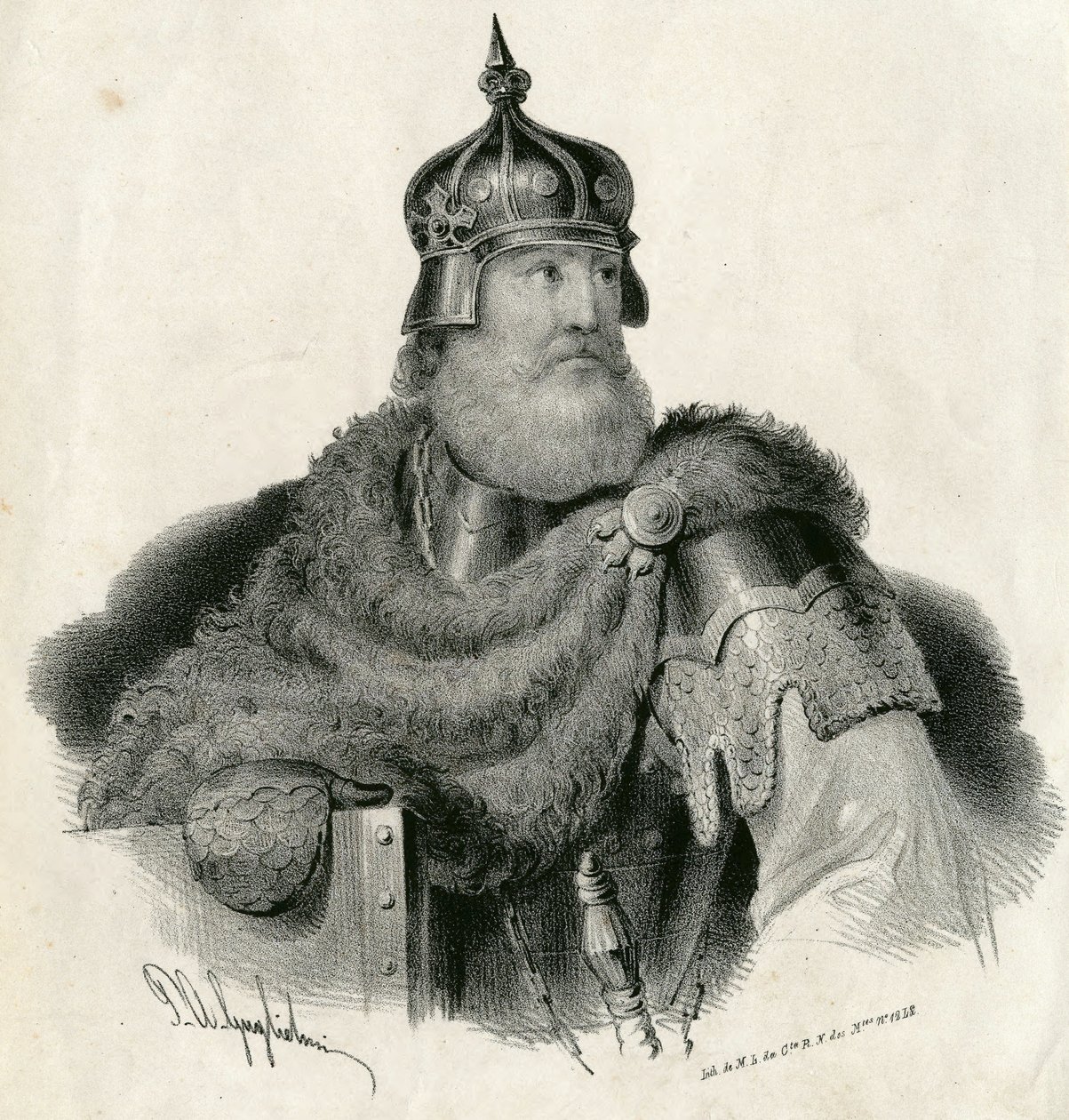 Kestutis - storhertug af Litauen og hertug af Trakai 1297-1382 af Unknown artist