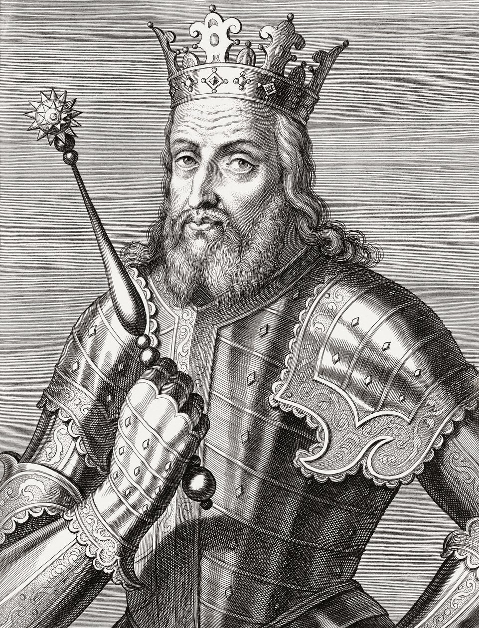 Kong Afonso IV af Portugal. Portræt. af Unknown artist