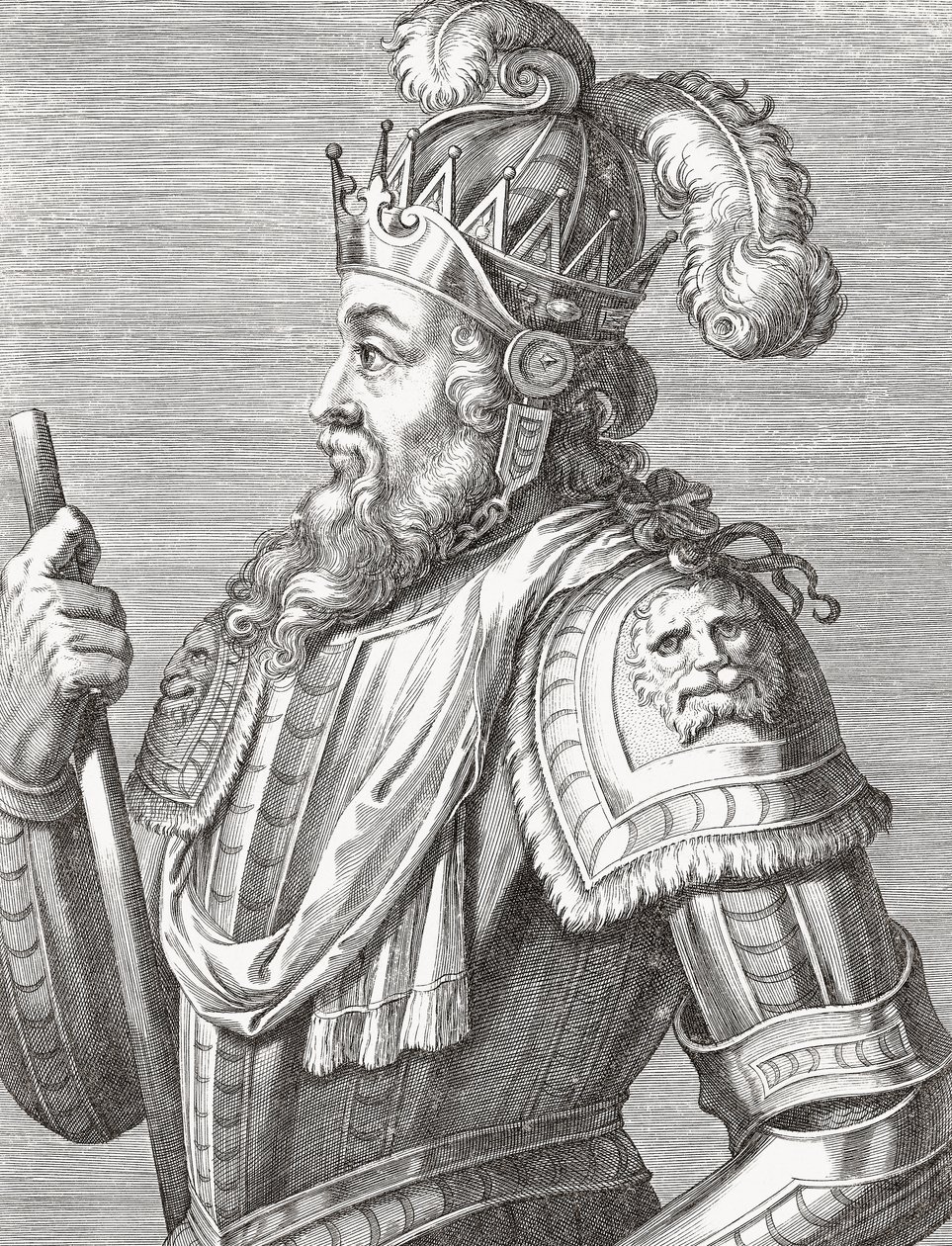 Kong Afonso V af Portugal. Portræt. af Unknown artist