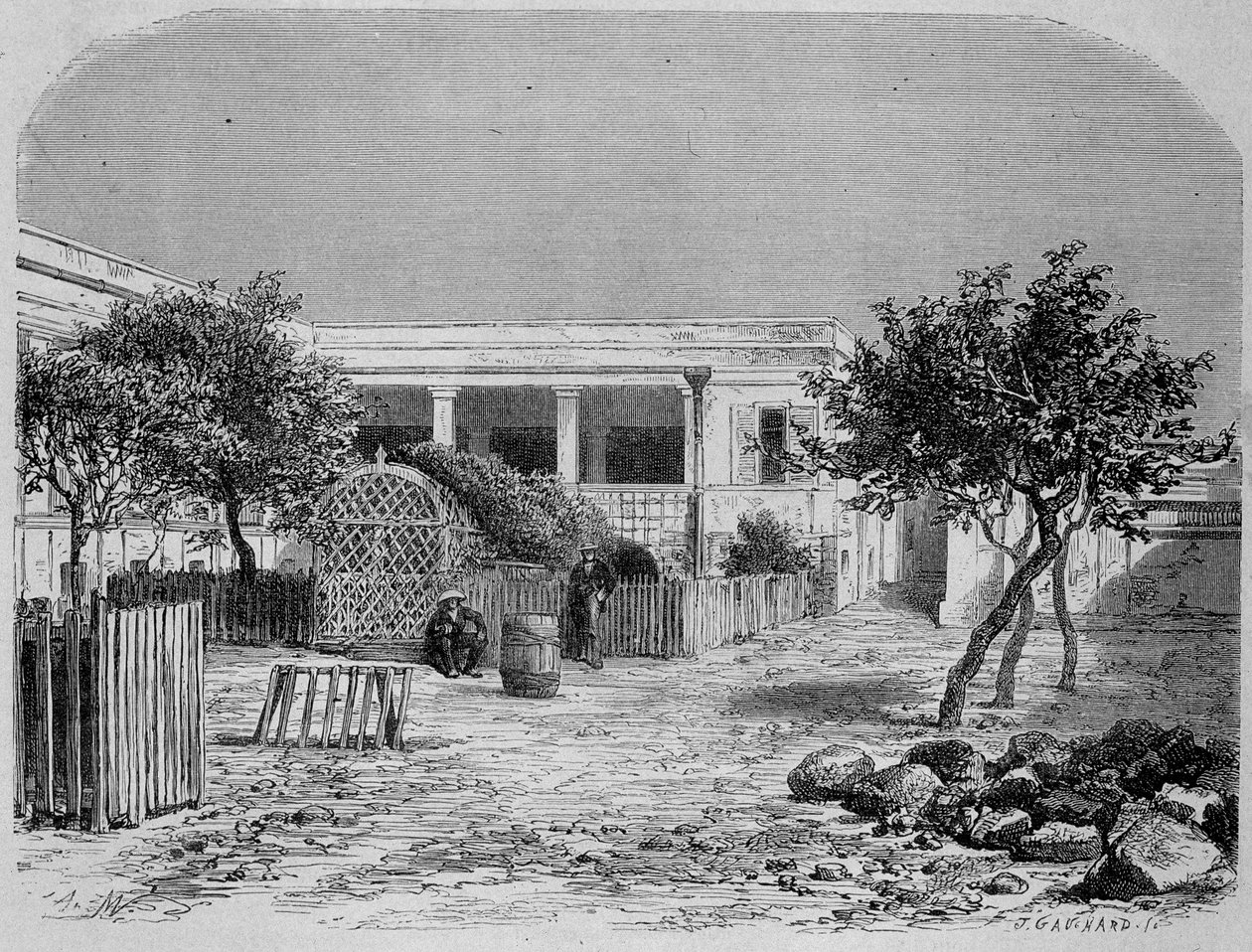 Goree Hospital (Senegal) - i "" Around the World"" af Unknown artist