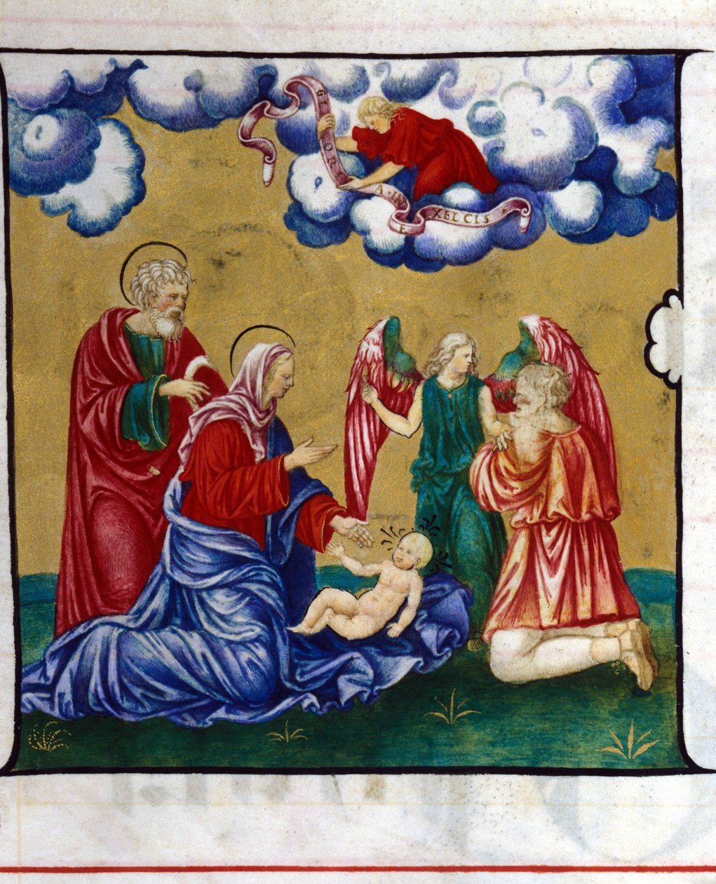 La Nativity, repræsentation fra et kor fra Chiesa dell