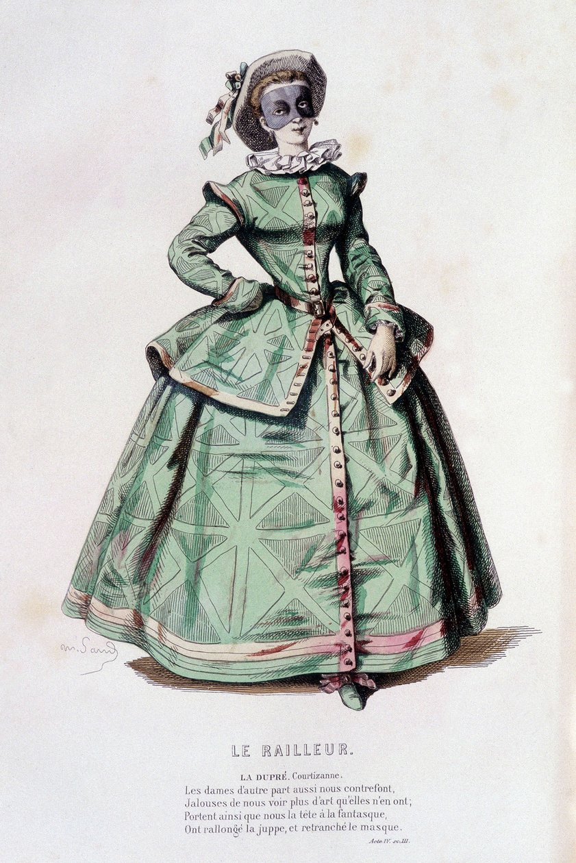 La dupre dans "" le Railleur "" (af Antoine Mareschal i 1635), i "" le theater francais au 16 eme et 17 eme ecle anterior à Molière"" af Edouard Fournier. af Unknown artist