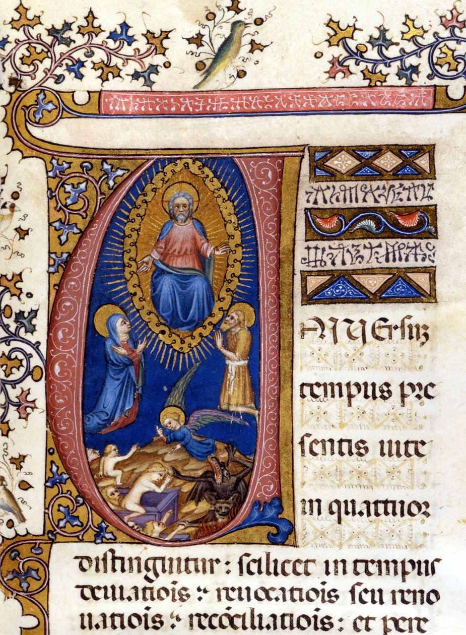 Sidste dom. 15. århundredes manuskript. Milano, Biblioteca Nazionale Braidense. af Unknown artist