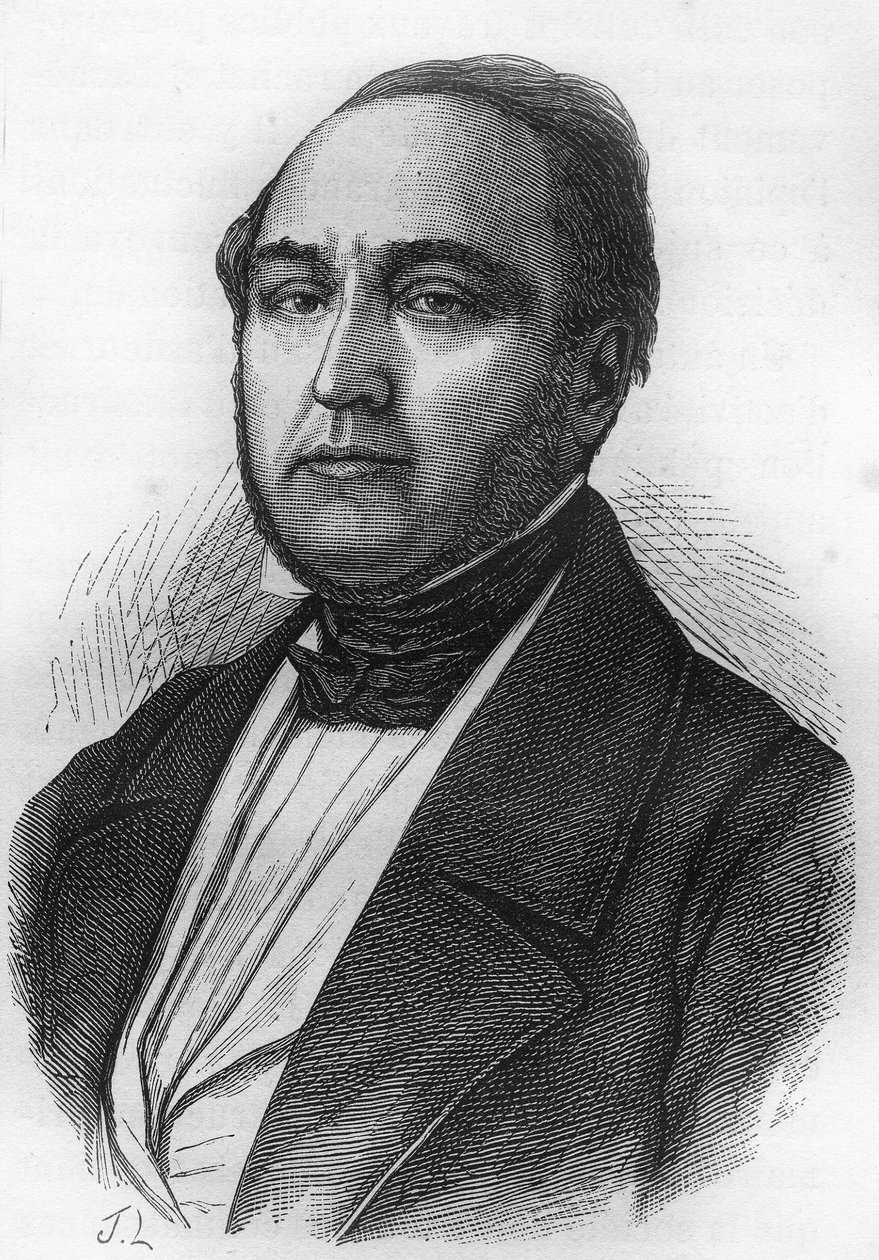 Lazare Hippolyte Carnot (1801-1888), fransk politiker. af Unknown artist