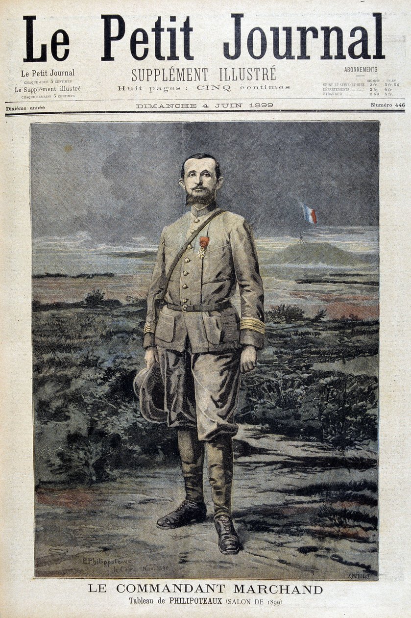 Kommandør Marchand - i "" Le petit Journal"" af 04/06/1899 af Unknown artist