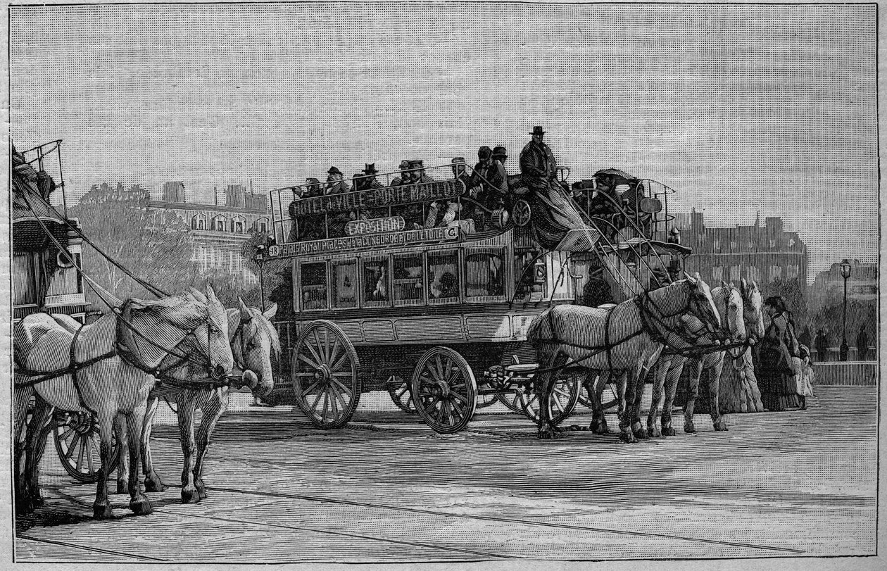 Les Omnibus de Paris i det 19. århundrede: l