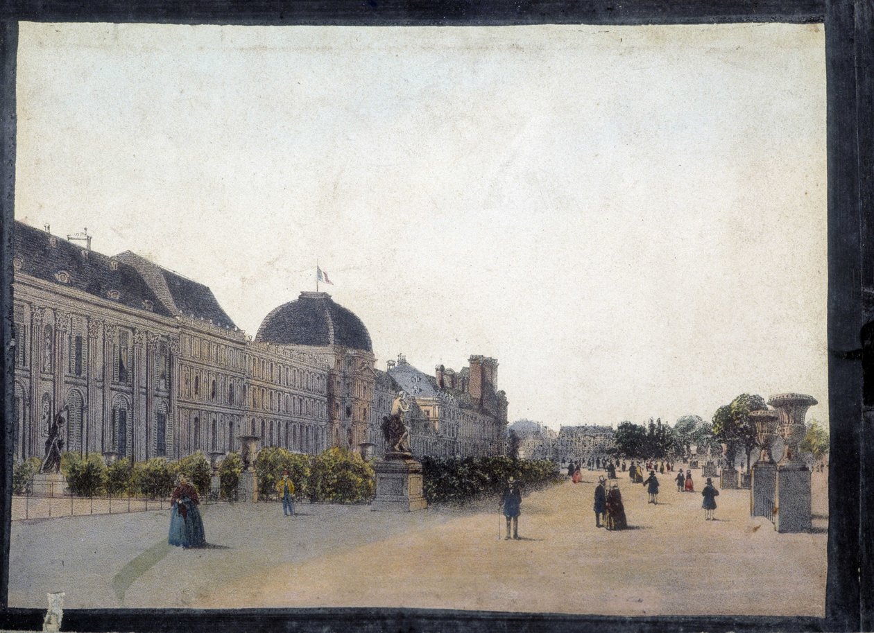 Les Tuileries - i "" Views of Paris for Panoptic Polyorama"", omkring 1850 af Unknown artist