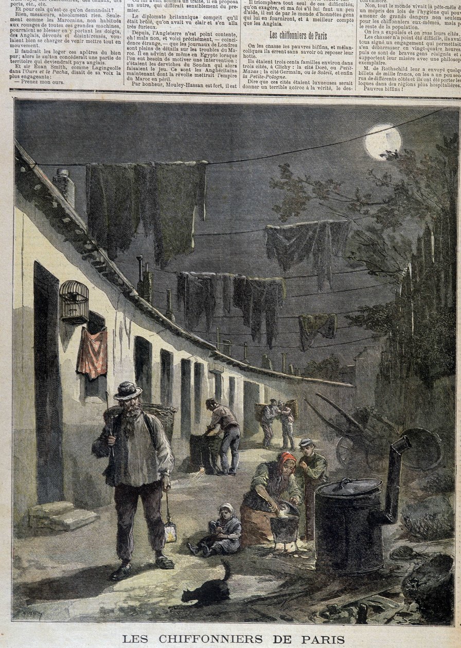 Kludeplukkerne i Paris - i "Le Petite Journal" af Unknown artist