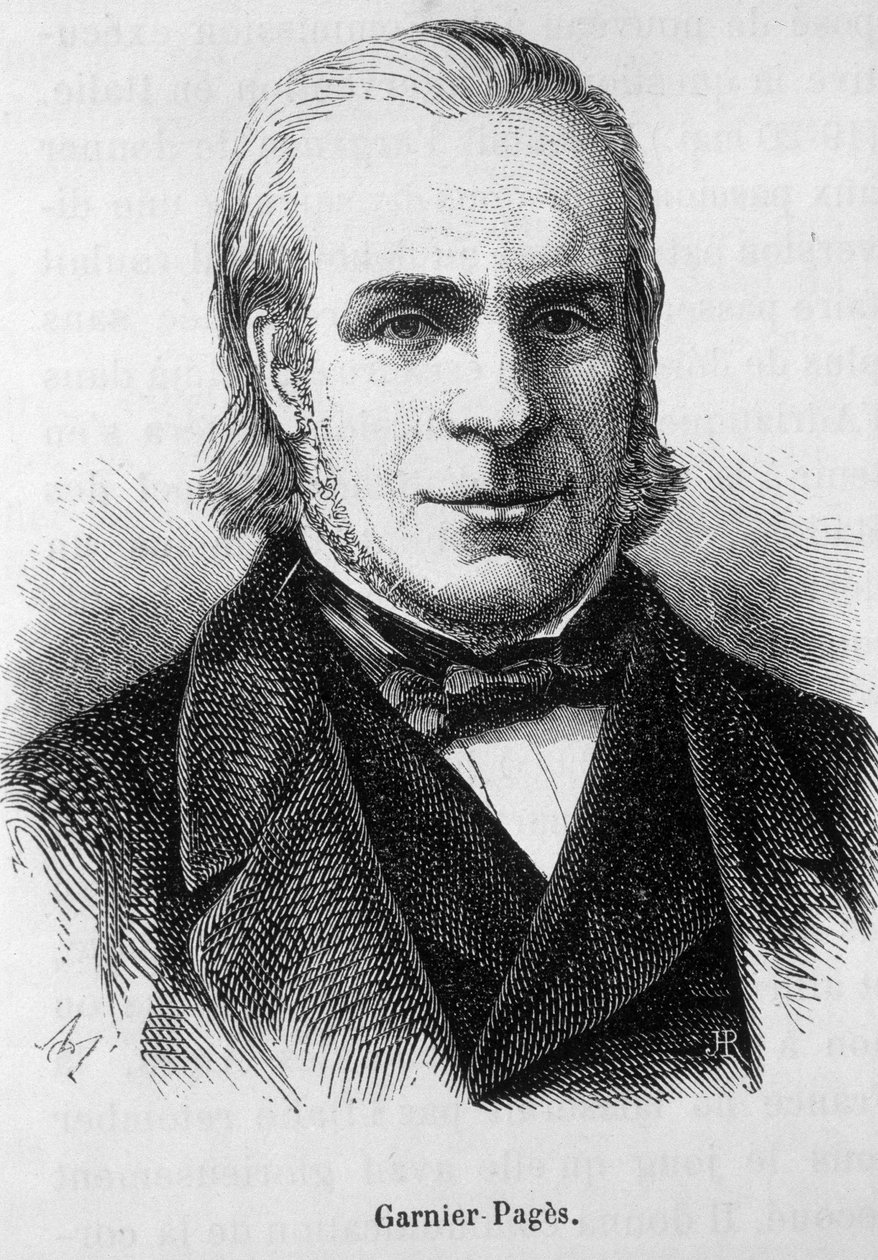 Louis Antoine Garnier Pagès (Garnier-Pages) (1803-1878), fransk politiker. - gravering af Unknown artist