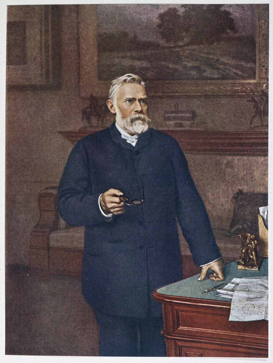 Ludvig Nobels bror Alfred Nobel af Unknown artist