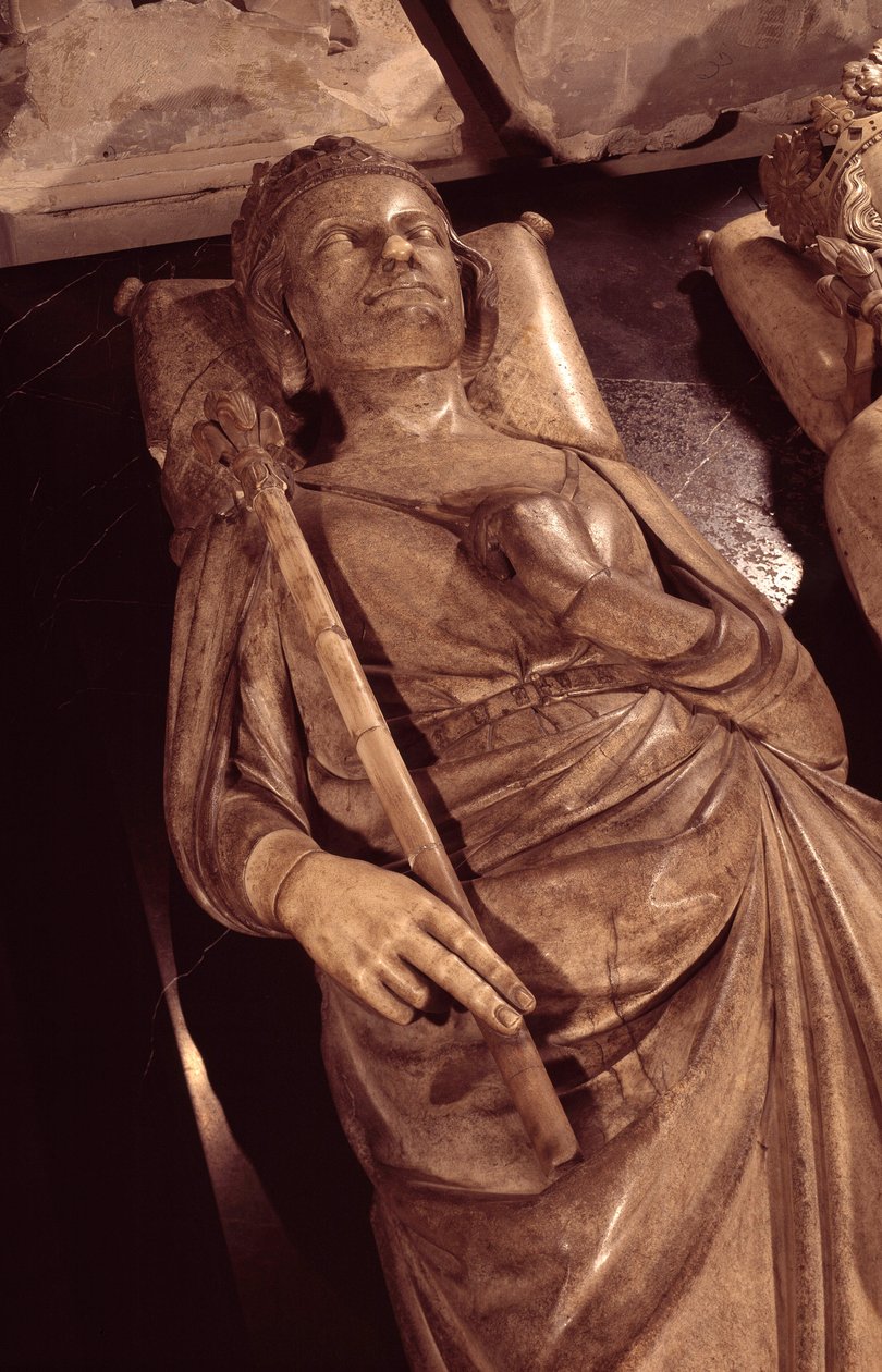 Løgn af kong Filip III kaldet Philip the Hardi (1245-1285). Basilikaen Saint Denis. Sankt Denis af Unknown artist