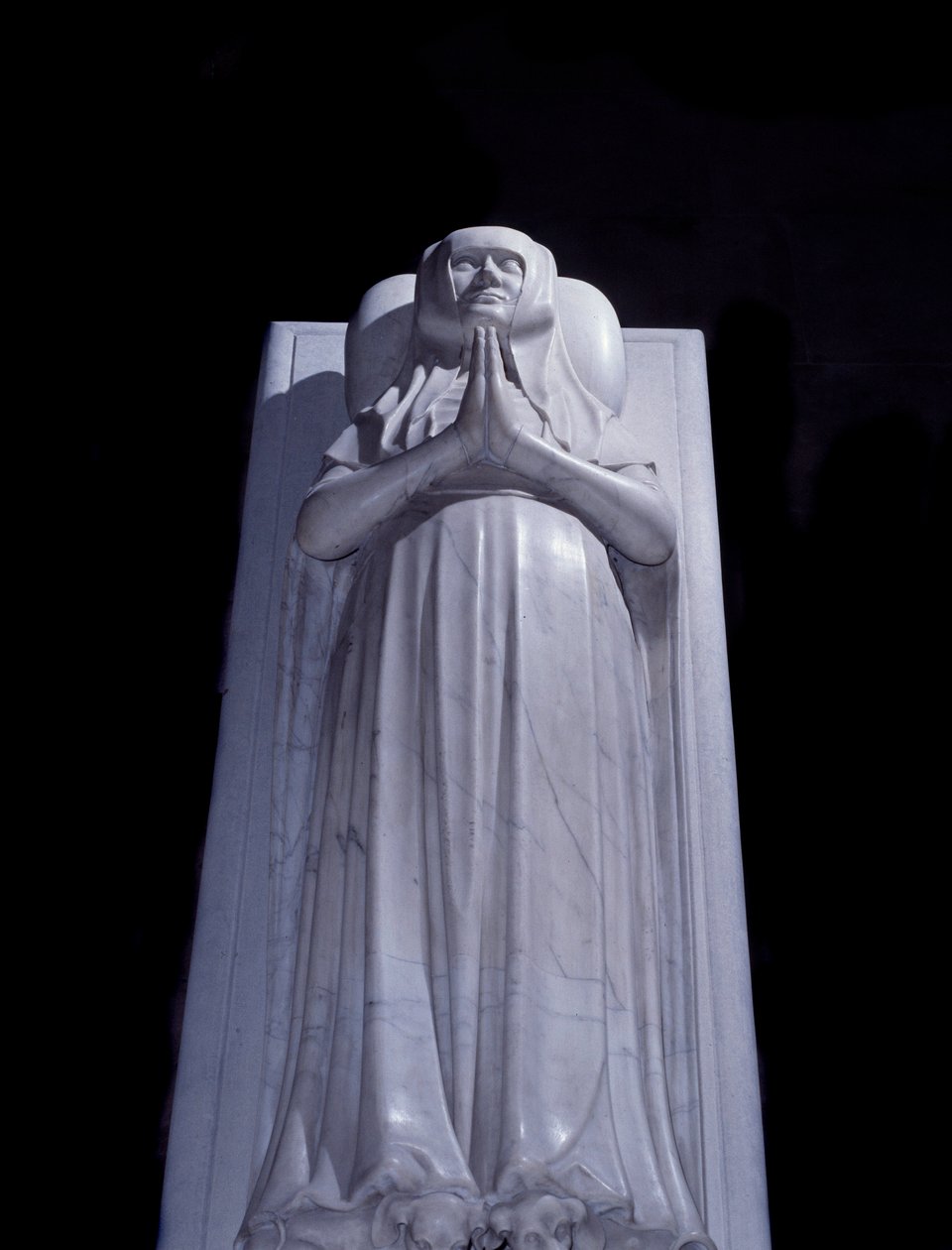 Nonnen Blanche de Frances (1313-1358) løgn. Skulptur af graven lavet i 1393. Basilica of Saint Denis. Sankt Denis af Unknown artist