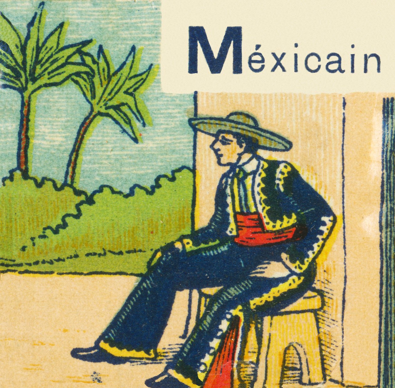 M som mexicansk af Unknown artist