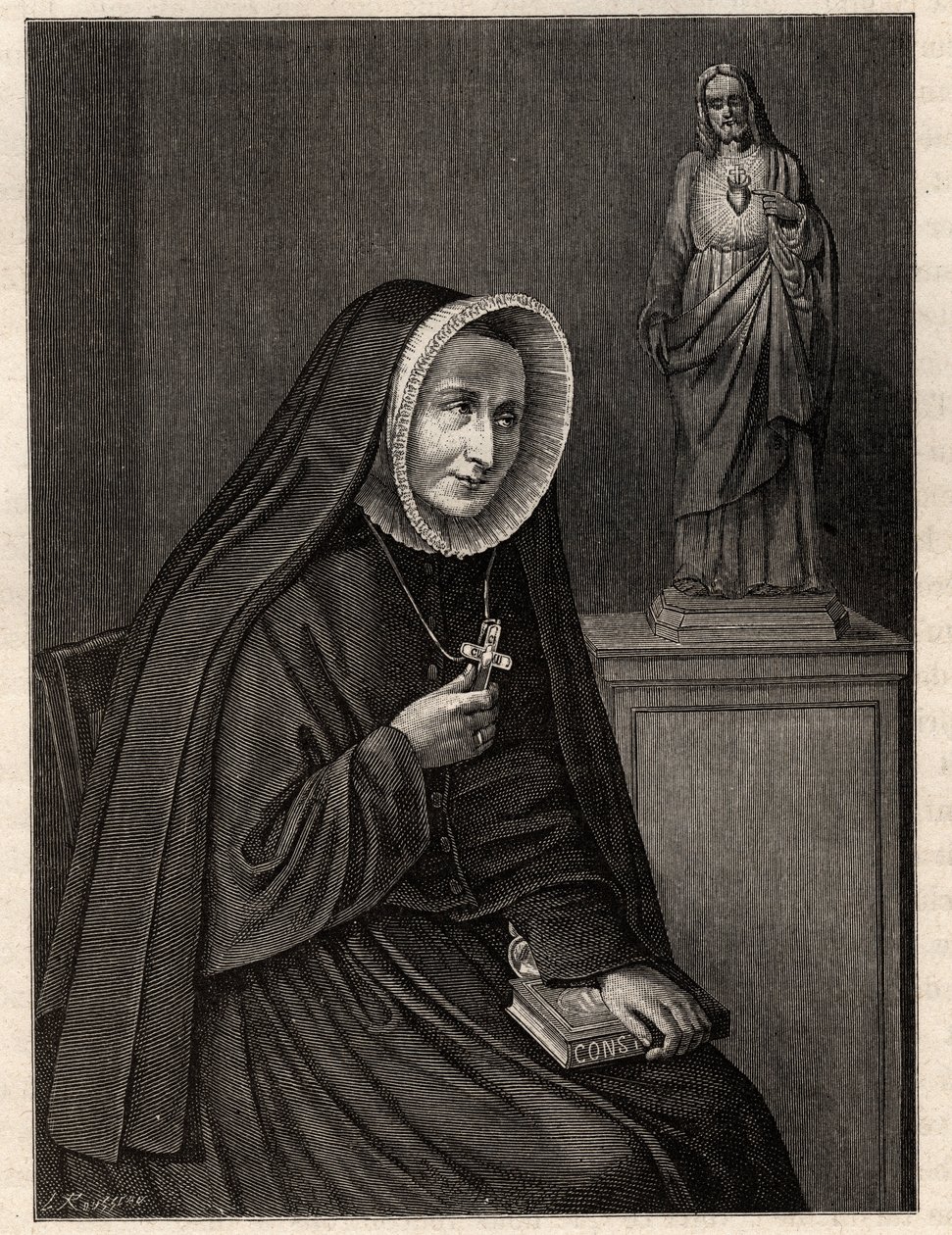 Madeleine-Sophie Barat (Madeleine Sophie) 1779-1865 - af Unknown artist