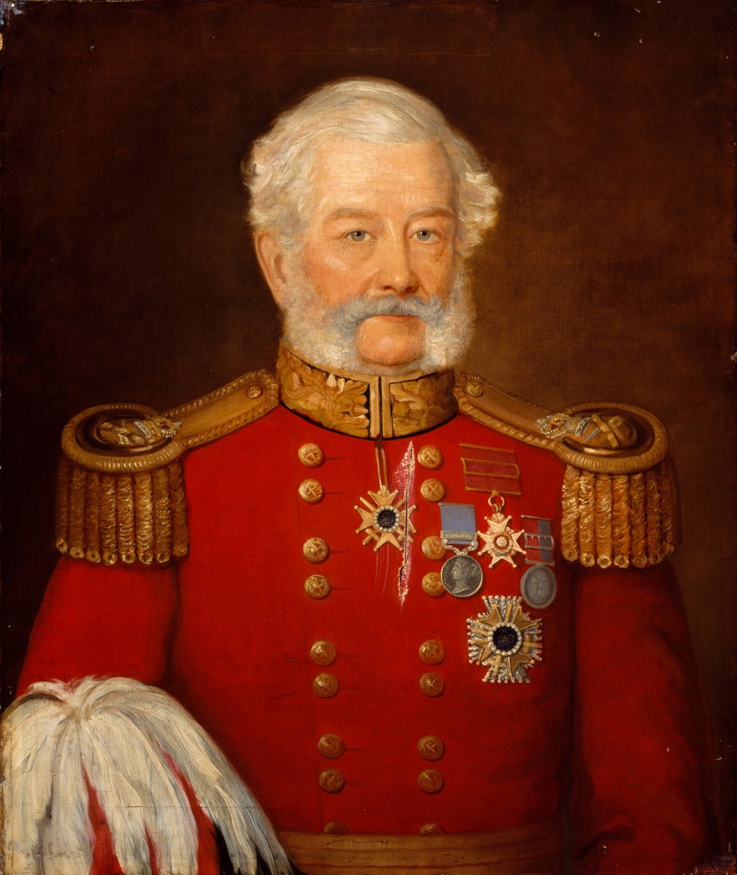 Generalmajor Sir Abraham Roberts, hærens stab af Unknown artist