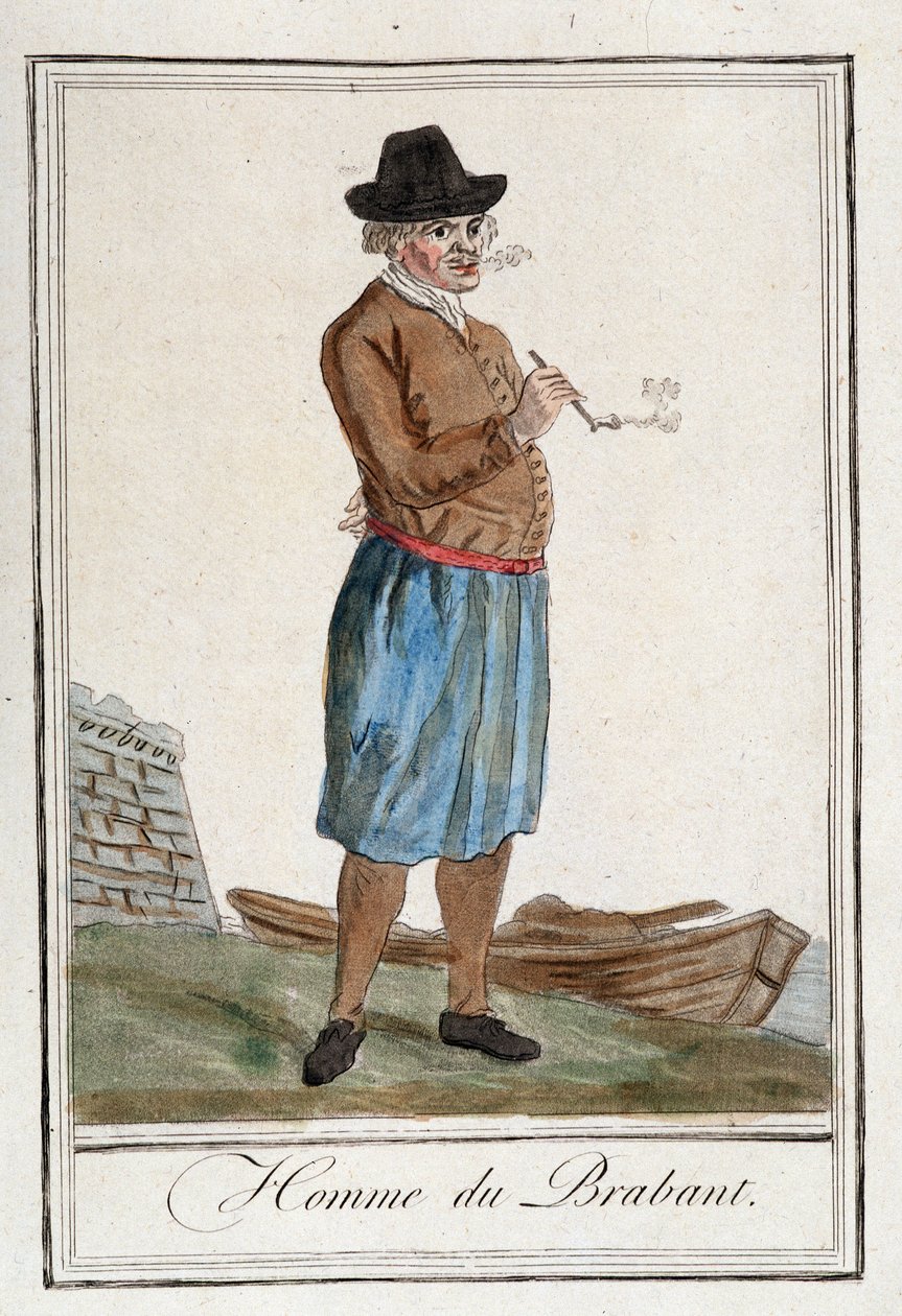 Mand fra Brabant (Belgien). af Unknown artist