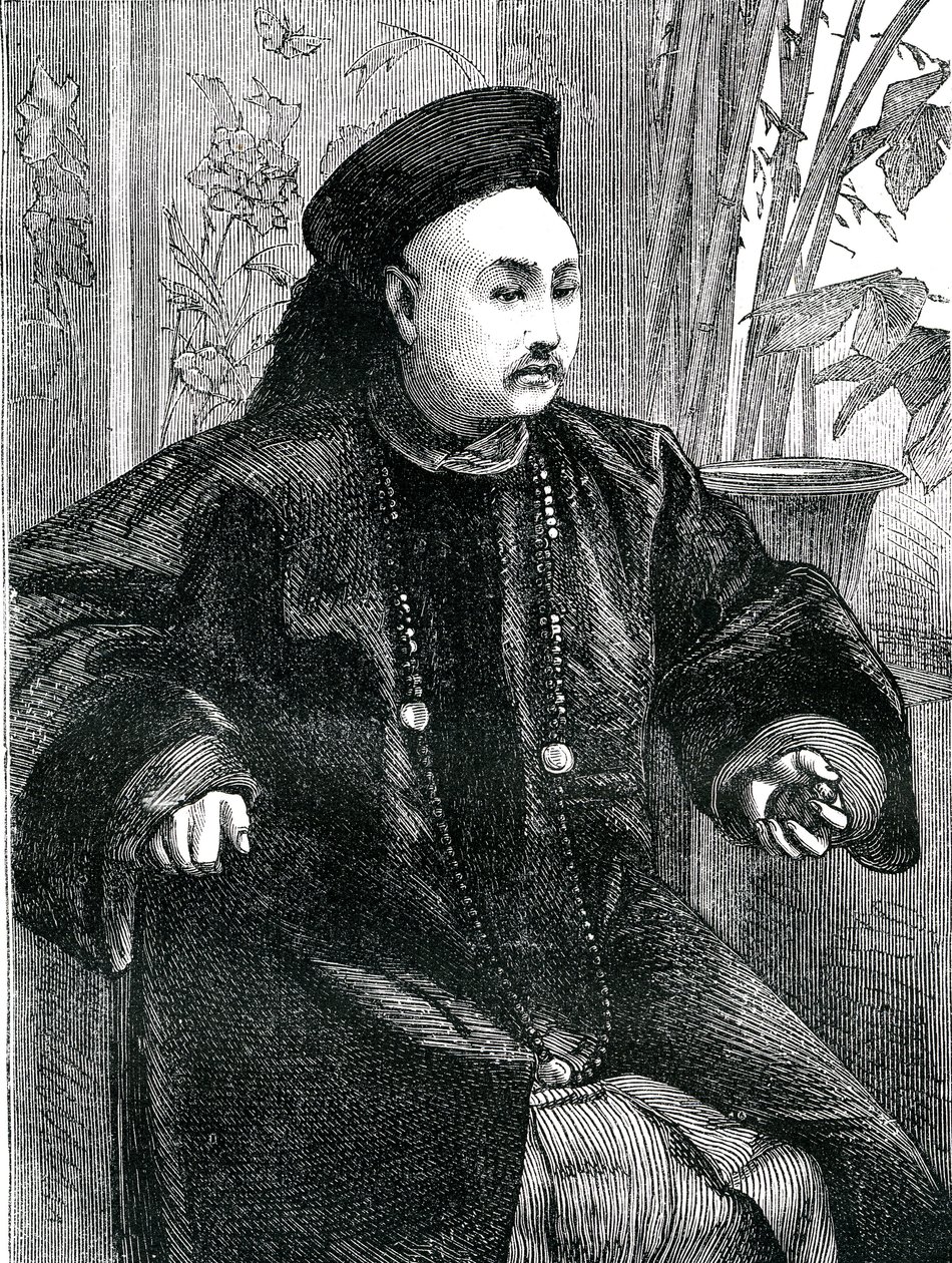 Mandarin Tchung Hao (Chung How), Kaiverrus 1868 af Unknown artist