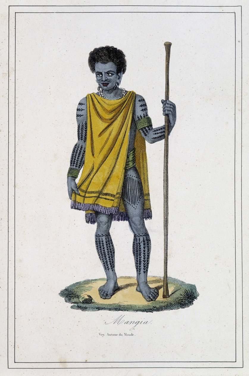 Mangia - i "" Jordens forskellige folk"" af Fader Paul Jonhanneaud, Librairie des Bons livres af Unknown artist