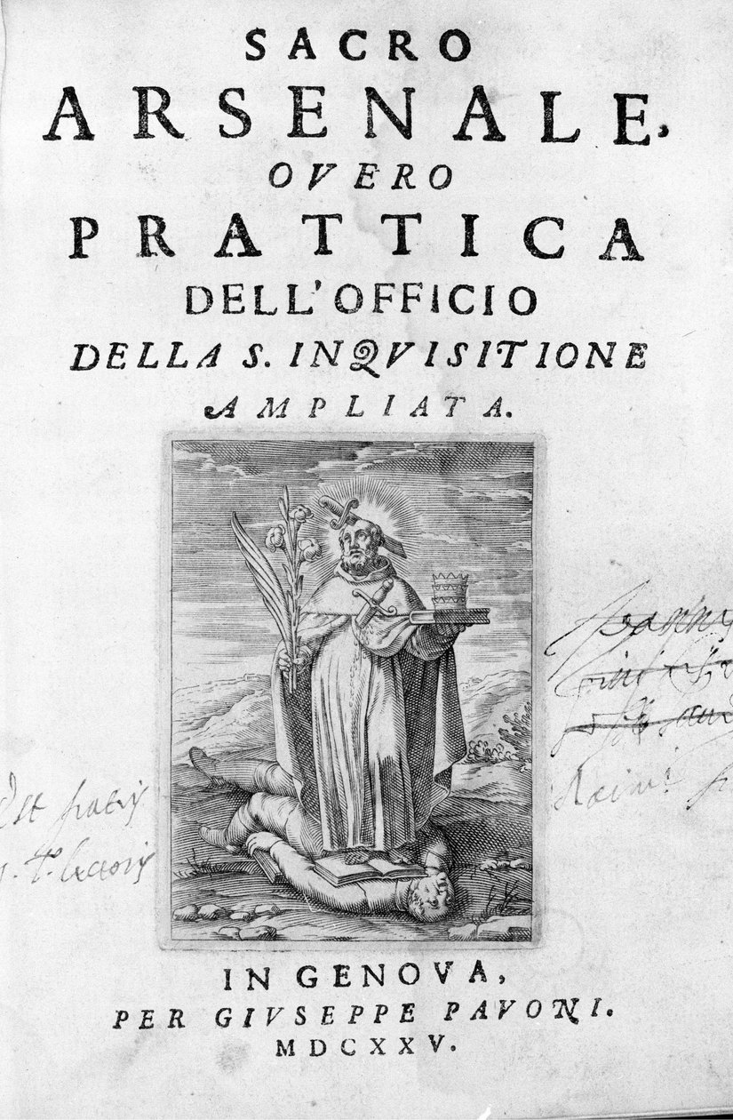 Manual of the Inquisitor: Practice of the Inquisition, Genova af Unknown artist