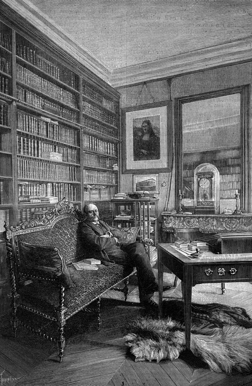 Marcellin Berthelot (1827-1907), fransk kemiker, i sin praksis. Gravering i "" Natur: gennemgang af videnskaberne og deres anvendelser til kunst og industri"" af 31. marts af Unknown artist