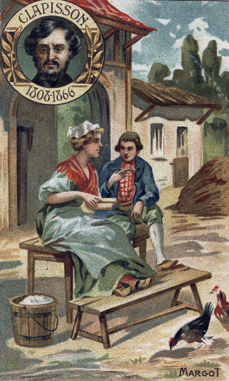 Margot opera tegneserie fra 1857 af Antoine Louis Clapisson. (1808-1866). Chromo fra slutningen af det 19. århundrede. af Unknown artist