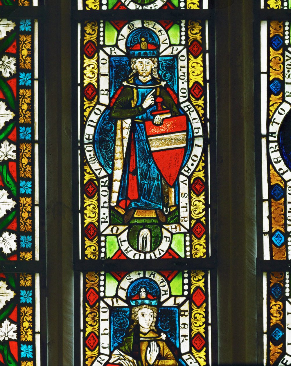 Markgreve Leopold III af Babenberg (glasmaleri) af Unknown Artist