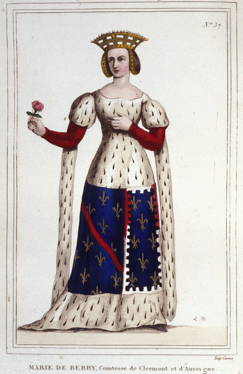 Marie de Berry (1367-1434). grevinde af Clermont og Auvergne. af Unknown artist