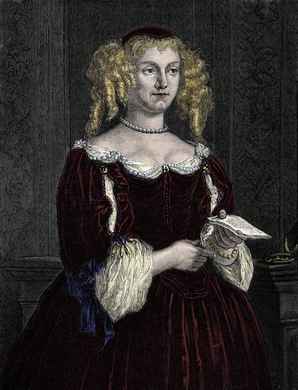 Marie de Rabutin-Chantal (Rabutin Chantal), Marquise af Sevigne kendt som Madame de Sevigne (1626-1696). Indgravering af 1862 i "" The Queens of the World"" af vores første forfattere. Bog udgivet under ledelse af J. G. D. ARMENGAUD. af Unknown artist